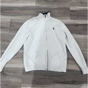 Ralph Lauren Sport quarter zip size Xl blue and white like new